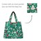 Wrapables Medium Foldable Tote Nylon Reusable Grocery Bag (Set of 2), Christmas Green